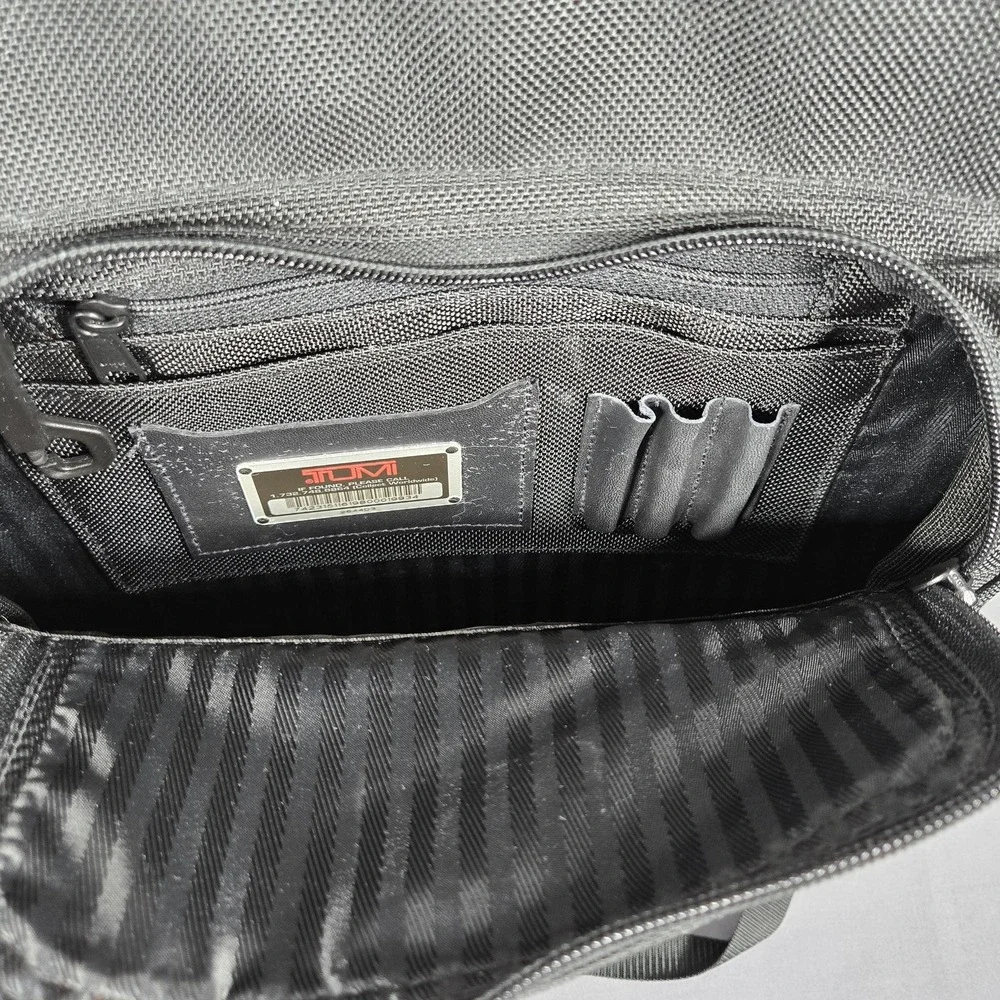 Vintage Tumi Alpha Backpack Black Ballistic Nylon Business Travel Organizer USA